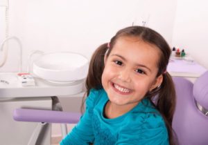 a child visiting their dentist 